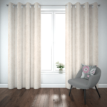 Offwhite Velvet Curtain