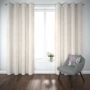 Offwhite Velvet Curtain