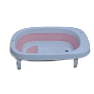 Pink baby bathtub with stands 3