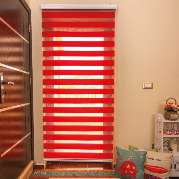 Red Roll Up Curtain (2)