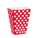 Set of 6pcs Dot Popcorn Box