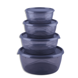 Beehome Set of 4pcs Round Storage Box