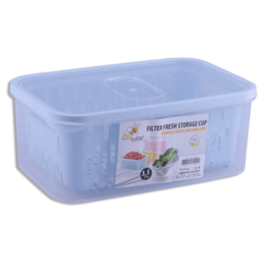 Beehome Blue Strainer Storage Box