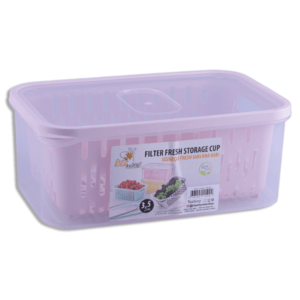 Beehome Pink Strainer Storage Box