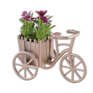 Eva bicycle vase with flowers 2