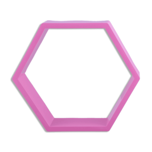 Eva Hexagon Dark Pink Frame