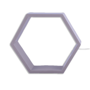 Eva Hexagon Light Grey Frame