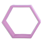 Eva Hexagon Light Pink Frame