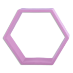 Eva Hexagon Light Pink Frame