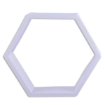 Eva Hexagon White Frame