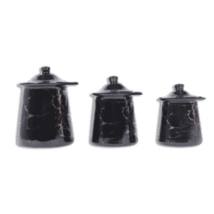 Momaz Mrable Black Coffee Pot Set
