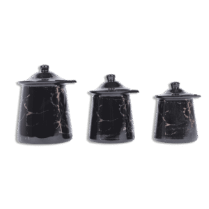Momaz Mrable Black Coffee Pot Set