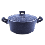 Momaz 26cm Black Granite Potato Fry Pot