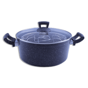 Momaz 26cm Black Granite Potato Fry Pot