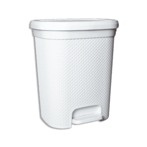 Hobby Life White Diamond 15L Pedal Bin