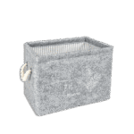 Grey Fabric Felt Handle Mini Organizer