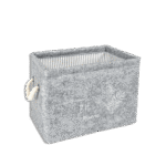 Grey Fabric Felt Handle Mini Organizer
