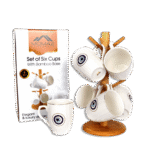 Momaz 6 Blue Eye Mug with Bamboo Stand