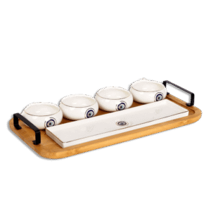 Momaz Blue Eye Candy Set with Bamboo Tray