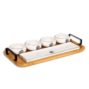 Momaz Blue Eye Candy Set with Bamboo Tray