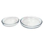 Momaz Round Glass Oven Tray Set