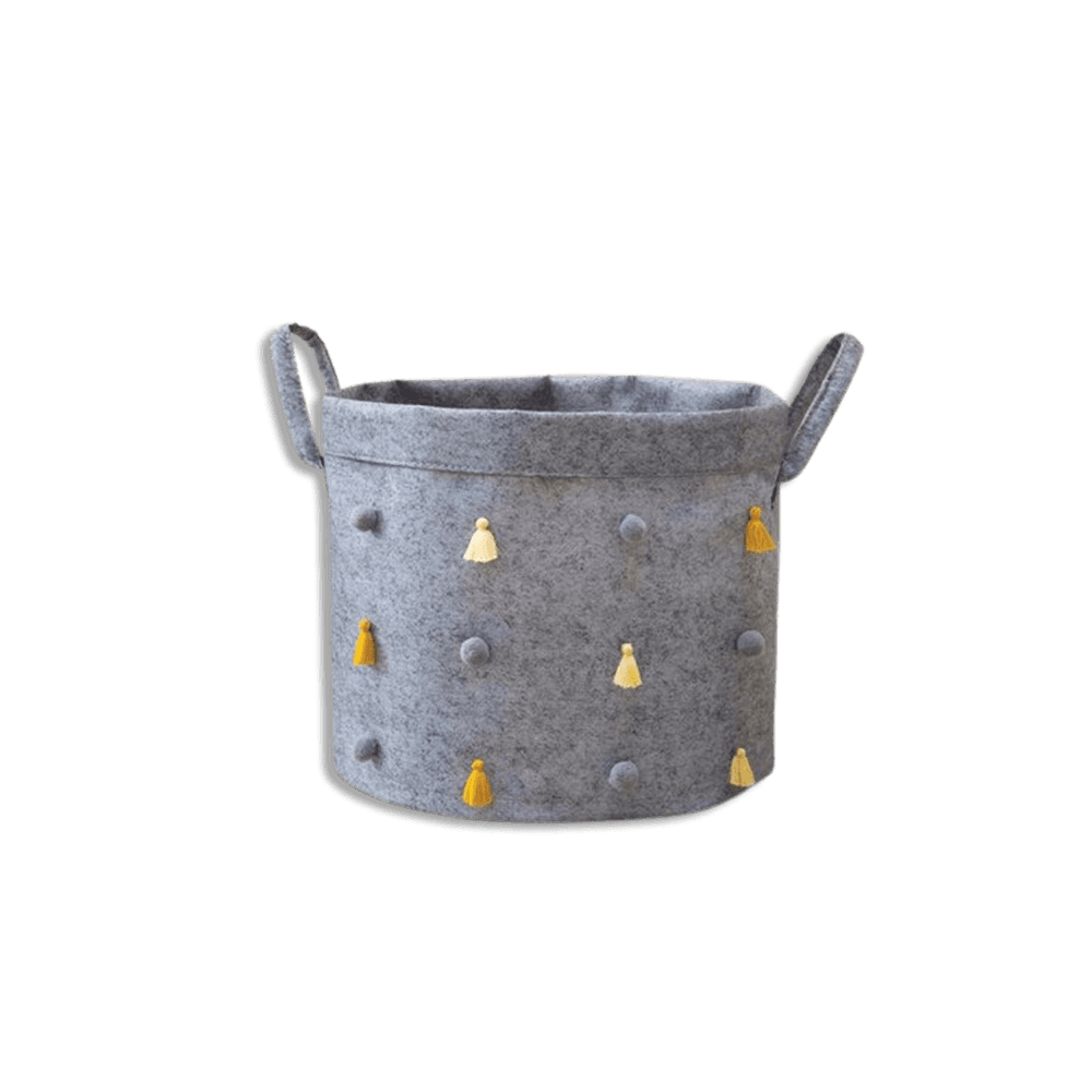 Round-Grey-Decorative-Organizer-1