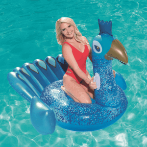 Bestway 1.70mx1.73mx1.12m Pretty Peacock Inflatable Ring