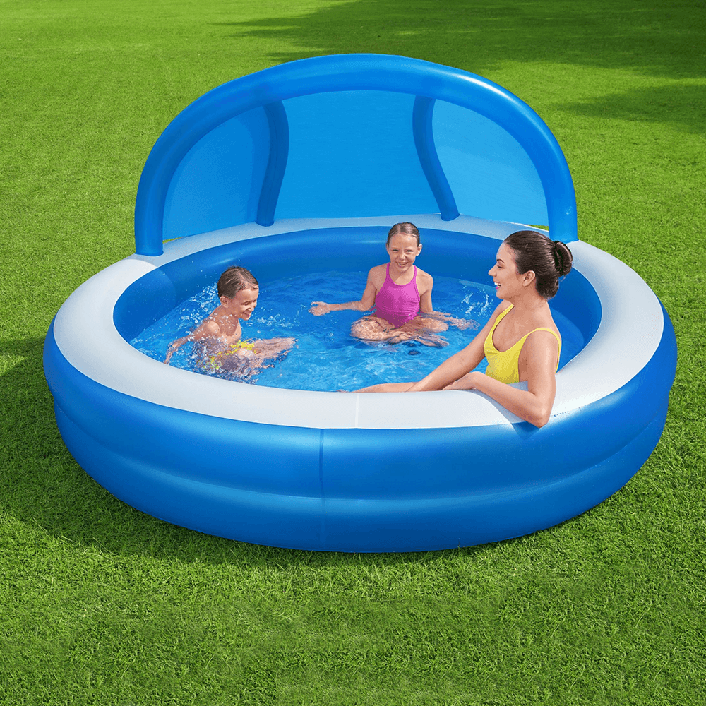 Bestway-2.41mx1.40m-Round-Blue-Inflatable-Pool-3