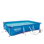 Bestway 3.00mx2.01mx66cm steel pro rectangular pool 1