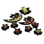 Momaz Set of 9pcs Porcelain Crescent with Stars