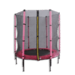 Outdoor 140cm Red Trampoline with Enclosure Net
