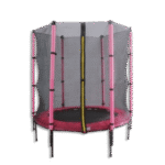 Outdoor 140cm Red Trampoline with Enclosure Net