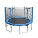 Outdoor 427cm Blue Trampoline with Enclosure Net