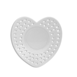 White Tea Saucer Heart Shape 1