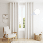 White Velvet Curtain