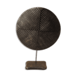 Black Round Shaped Resin Decor