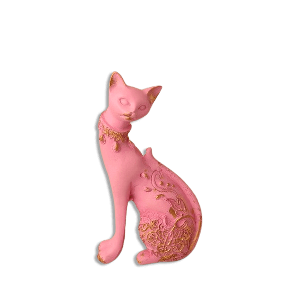 Colored 20cm Resin Cat (8)