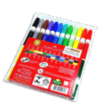 Faber Castell Color Markers Bicolour Pens Wallet of 12