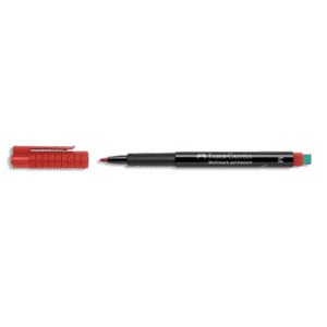 Faber Castell Multimark Permanent Red Marker