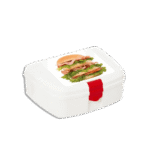 Herevin White Two Compartment Lunch Box