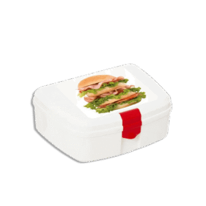 Herevin White Two Compartment Lunch Box