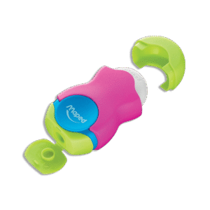 Maped Colored Sharpener 1 Hole & Eraser