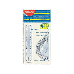 Maped Geometric Ruler Set 4 Pcs