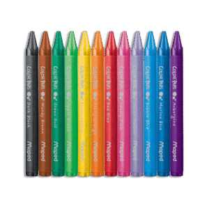 Maped Wax Crayons 12 Colors
