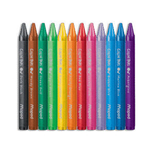 Maped Wax Crayons 12 Colors