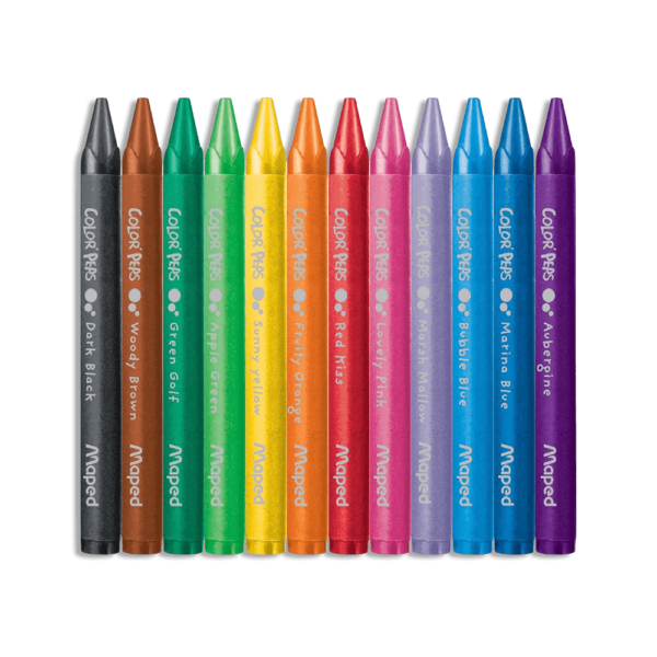 maped Crayon gras de couleur Jumbo Color Peps 12 pièces