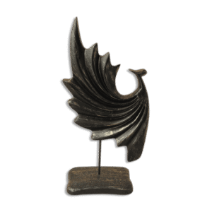 Resin 32cm Black Decor
