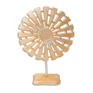 Silver Round Resin Decor