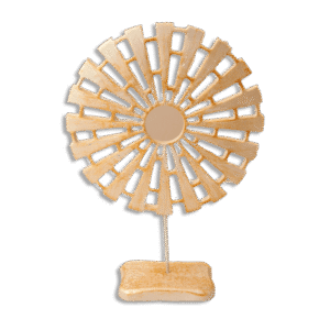 Silver Round Resin Decor