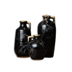 Black Porcelain Decor Jugs Set